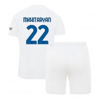 Fotbalové Dres Inter Milan Henrikh Mkhitaryan #22 Dětské Venkovní 2023-24 Krátký Rukáv (+ trenýrky)